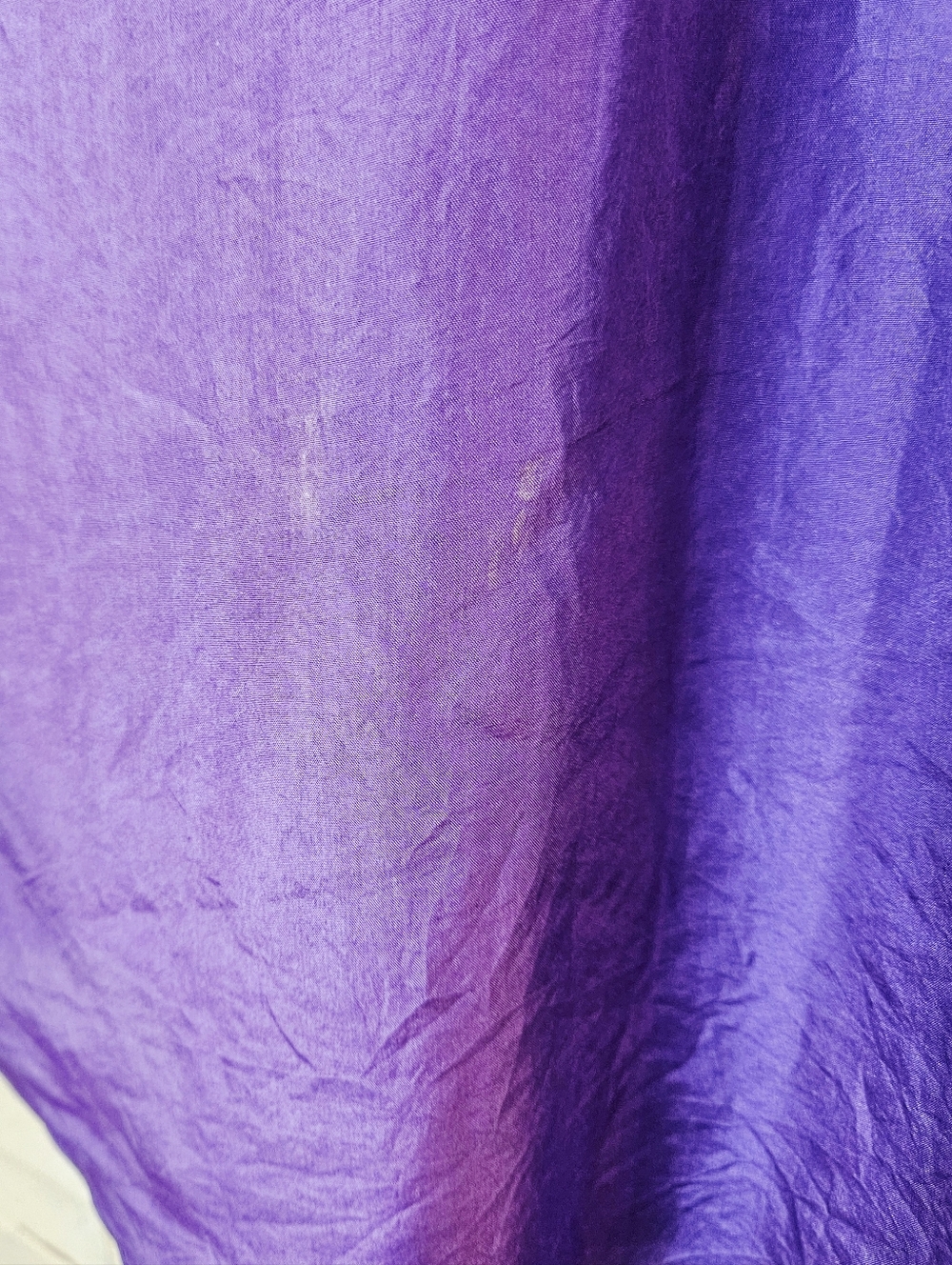 Vintage 90s 100% Silk Colourblock Blouse Red, Purple, Yellow Small *flaws* - Picture 16 of 16